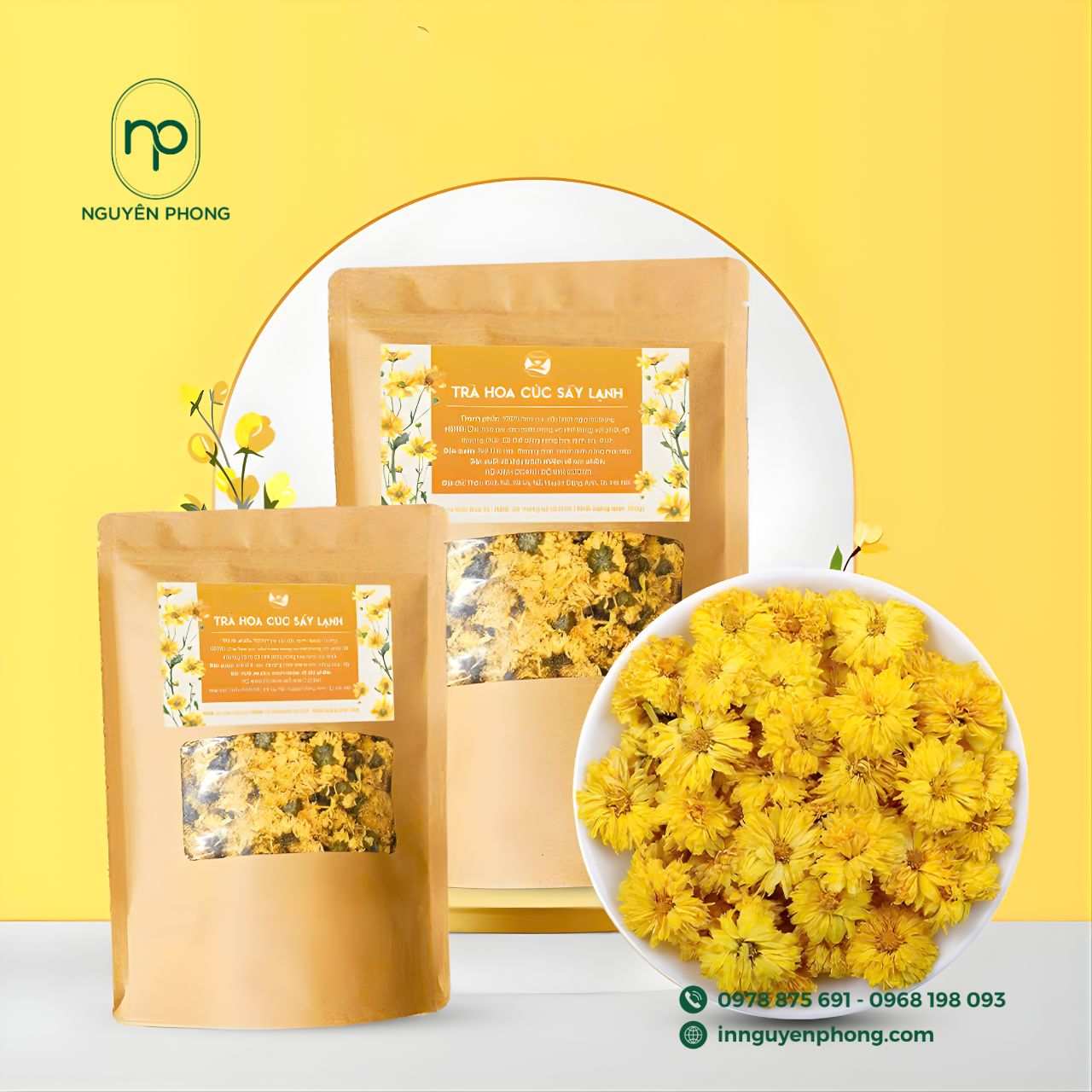 Thiết kế tem dán trà hoa – Ấn tượng đầu tiên tạo nên khác biệt
